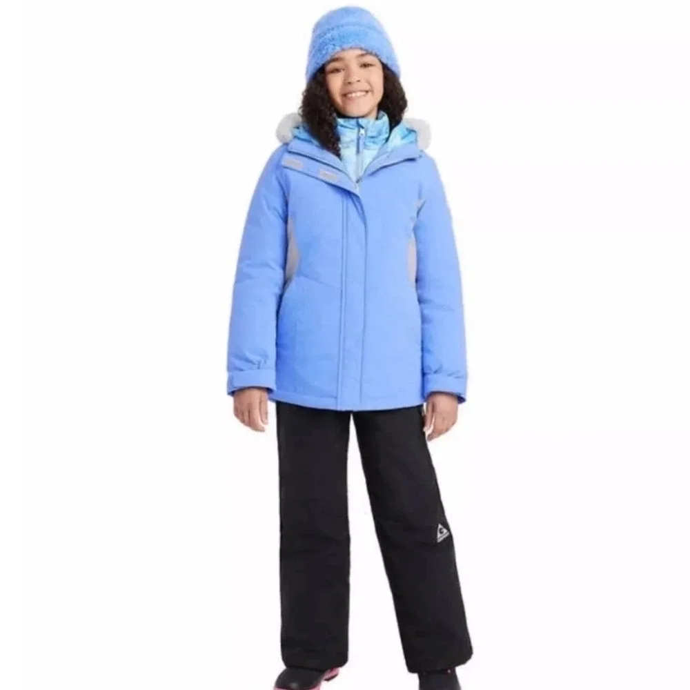Gerry Youth 3 in 1 Systems Ski Jacket‎ Light Blue Girls Size 14 16
